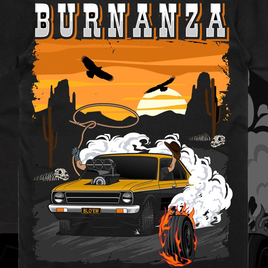 BURNANZA Burnout Masters BLO-EM Official T-Shirt 2025 ADULTS PRE-ORDER!