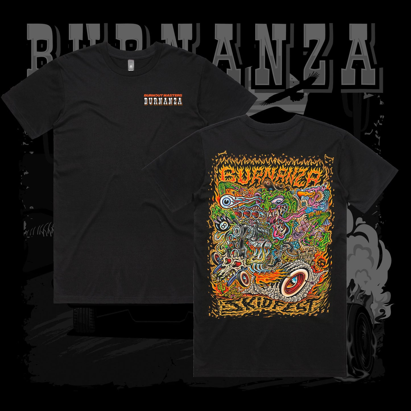 BURNANZA Burnout Masters Grand Final Official T-Shirt 2025 KIDS PRE-ORDER!